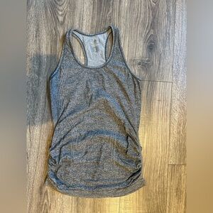 Athleta Gray Fitted Ribbed Tank Top